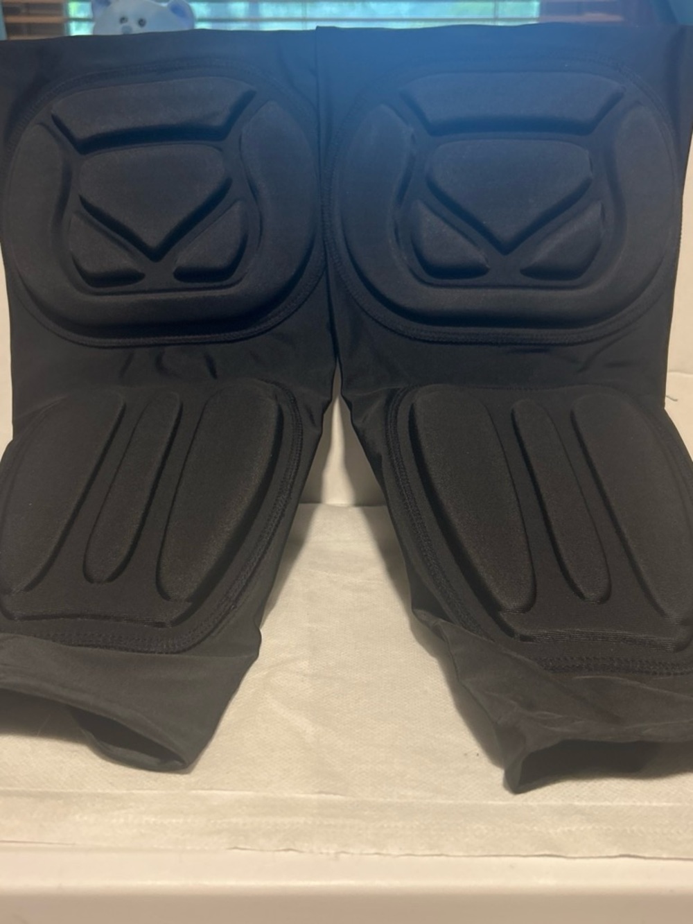 Black Padded Protective knee and shin pads
